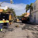 Comienzan las obras de asfaltado de la calle León y Castillo