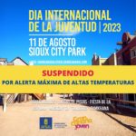 La visita al Sioux City con motivo del Día de la Juventud, suspendida por la alerta decretada por el Gobierno de Canarias por altas temperaturas