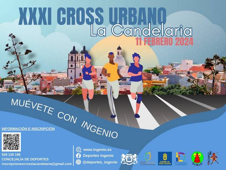 El Cross Urbano La Candelaria, la cita deportiva estrella de las fiestas patronales de Ingenio, llega a su 31ª edición