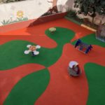 Renovado el pavimento del patio de juegos de la Escuela Infantil Dr. Gil Ramírez de Ingenio
