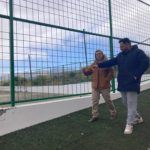 Avanzan los trabajos de remodelación de la cancha deportiva del barrio de Los Molinillos