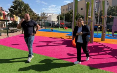 Culmina la rehabilitación de tres parques infantiles