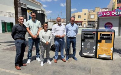 La Mancomunidad del Sureste moderniza sus Zonas Comerciales Abiertas con la instalación de papeleras inteligentes