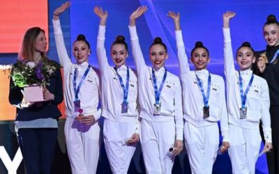 La ingeniense Cynthia Ortega conquista Europa con una histórica medalla de plata de gimnasia rítmica