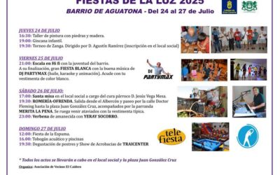 Diversión y tradición en Aguatona con sus fiestas en honor a La Luz