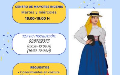 La tradición se cose en Ingenio con un curso de vestimenta canaria dirigido a personas usuarias del Centro de Mayores