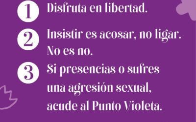 Puntos Violetas en las Fiestas del Buen Suceso, San Roque y San Haragán