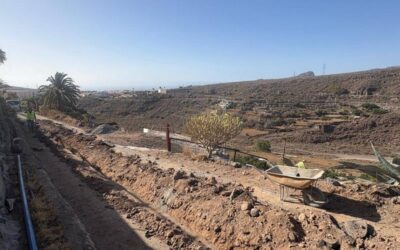 Cortes temporales en la carretera de Guayadeque por obras de canalización en El Oronado