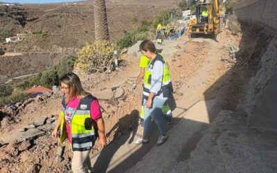 Obras de mejora en las canalizaciones de agua del Camino del Oronado