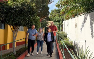 Reparada de urgencia la fachada del edificio de Infantil del CEIP Dr. Juan Espino Sánchez