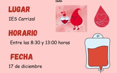 La comunidad educativa del IES Carrizal impulsa una actividad solidaria de donación de sangre