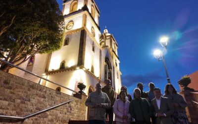 La luz realza el valor patrimonial y simbólico de la Iglesia de la Candelaria