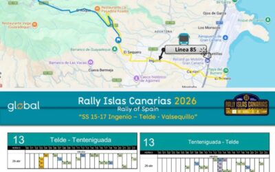 Cortes de tráfico en la subida a La Pasadilla por la celebración del 50º Rally Islas Canarias – Rally de España
