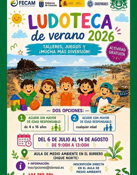 El Ayuntamiento de Ingenio pone en marcha la Ludoteca de Verano 2026 del Plan Corresponsables