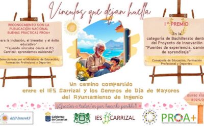 Premiado el trabajo intergeneracional desarrollado entre el IES Carrizal y el Centro de Mayores San Isidro – Carrizal