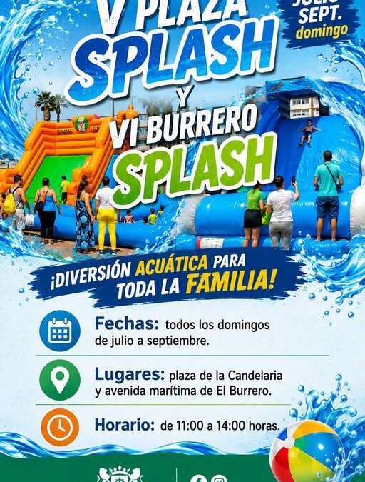 El verano se llena de diversión con el regreso del Plaza Splash y el Burrero Splash