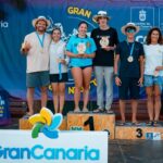 Nía Suardíaz y Tom Pansard se imponen en la Copa Open de Canarias de Wingfoil