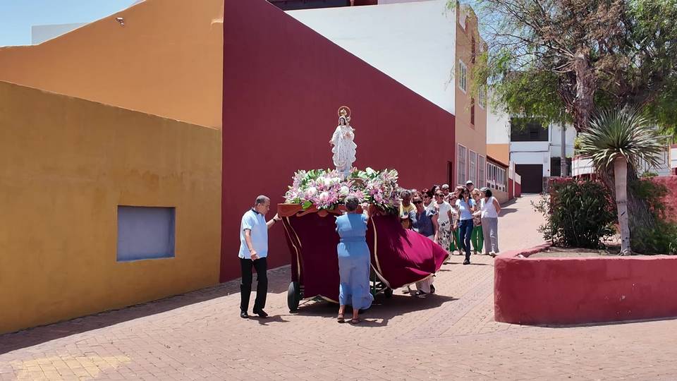 Lomo Juan celebra con fe y tradición los actos religiosos en honor a Nuestra Señora de las Nieves