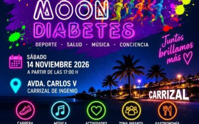 La noche más fluorescente vuelve a El Carrizal para visibilizar la diabetes