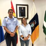 El nuevo jefe de la Base Aérea de Gando mantiene un encuentro con la alcaldesa de Ingenio