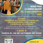 Publicada la nueva convocatoria de ayudas para la consolidación del tejido comercial 