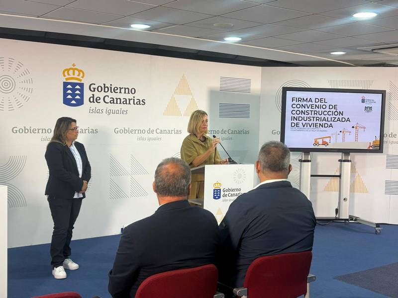 Gobierno de Canarias y Ayuntamiento de Ingenio firman un convenio para construir viviendas industrializadas en el municipio